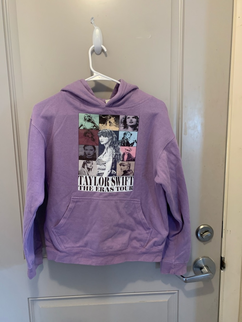 Taylor Swift Lavender The Eras Tour Hoodie Multicolor Photo-Grid Hoodie Size XL